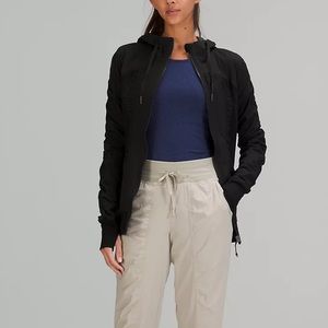 Lululemon Black Hooded Track Jacket
